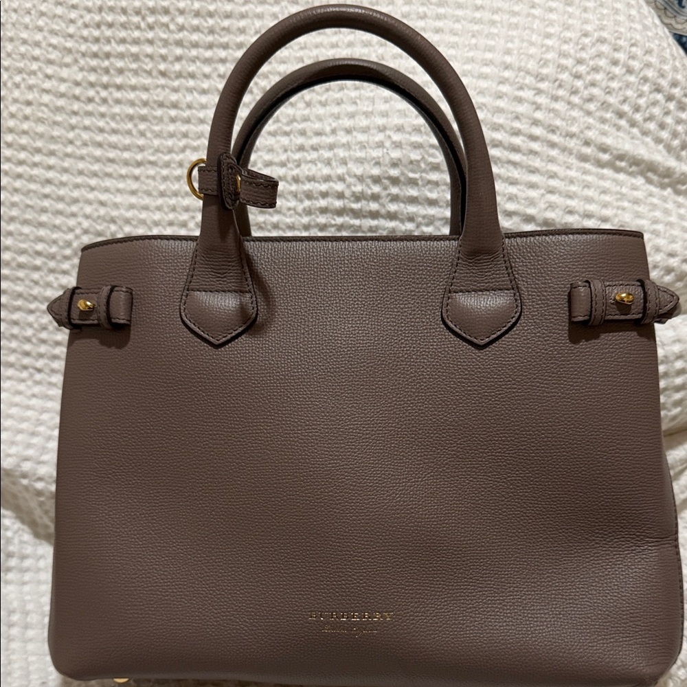 Burberry Dark Brown Leather Satchel